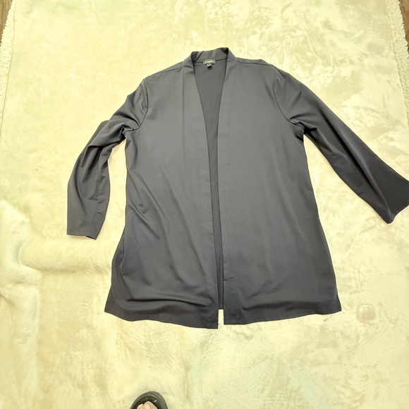 Talbots lightweight nylon and spandex open front cardigan - L - Picture 4 of 5